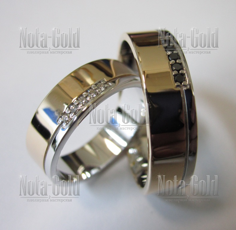 Ювелирная мастерская Nota-Gold изготовила обручальные кольца на заказ