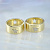 Обручальные кольца со звездочками из жёлтого золота с бриллиантами (Вес пары: 20 гр.)