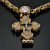 Мужской нательный крест православный из красного золота открывающийся (Вес: 18 гр.)
