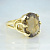 Женское кольцо из жёлтого золота с крупным раухтопазом Клиента (Вес: 9 гр.)