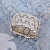Эксклюзивное женское кольцо из белого золота с бриллиантами (Вес: 8 гр.)
