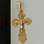 Крест из золота с родированием на заказ (Вес: 11 гр.)