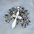 Православный мужской крест с цепочкой из белого золота с бриллиантами, чёрным ониксом и эмалью (Вес: 54 гр.)