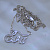Подвеска с именем EVA | Ева с бриллиантами на цепочке из белого золота (Вес: 4 гр.)