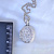 Серебряный медальон с инициалами и бриллиантами открывающийся под фото Клиента (Вес: 7 гр.)