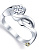 Помолвочное кольцо с двумя бриллиантами 0,521 карат (Вес: 4,5 гр.)