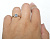 Женское кольцо из красного золота на заказ с сапфиром (Вес: 4 гр.)