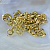 Мужской нательный крест тибетского Дордже двойной с золотой цепочкой Краб Большой из жёлтого золота (Вес: 177 гр.)