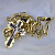 Крест из жёлтого золота с эмалью и бриллиантами на цепочке плетение Якорь (Вес: 78,9 гр.)