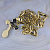 Крест из жёлтого золота с эмалью и бриллиантами на цепочке плетение Якорь (Вес: 78,9 гр.)