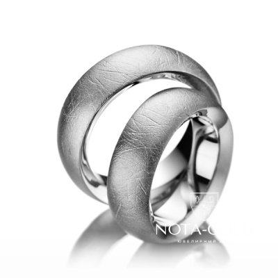 Обручальные кольца с необычной фактурой на заказ (Вес пары: 18гр.)