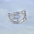 Женское кольцо из белого золота с бриллиантами (Вес: 6 гр.)