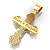 Мужской золотой православный крестик с чёрной эмалью (Вес 18 гр.)