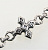 Брутальный мужской браслет с крестом и большими звеньями из серебра с чернением (Вес 80 гр.)