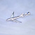 Кулон-подвеска пассажирский самолёт боинг - Boeing 747 из белого золота (Вес: 3 гр.)