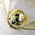 Шкатулка для помолвочного кольца Снитч Гарри Поттера из бронзы на заказ (Вес 215 гр.)