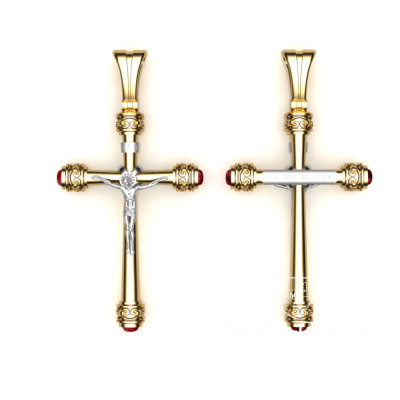 Эксклюзивный золотой крест с гравировкой Спаси и сохрани (Вес 7 гр.)