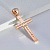 Нательный крест из красно-белого золота Спаси и сохрани с распятием (Вес 10,5 гр.)