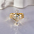 Золотое женское тройное кольцо с бриллиантами (Вес 5,8 гр.)