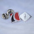 Серебряные значки на лацкан пиджака с цветной эмалью в виде логотипа предприятия партия 25 шт