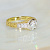 Помолвочное кольцо двухцветное с бриллиантами 0,8 карат  (Вес: 6 гр.)