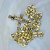 Золотой мужской крестик на цепочке плетения Православное с инициалами (Вес: 50 гр.)