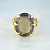 Женское кольцо из жёлтого золота с крупным раухтопазом Клиента (Вес: 9 гр.)