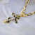 Православный нательный мужской крест из золота с гравировкой Спаси и Сохрани (Вес 17 гр.)