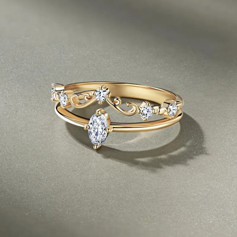 Женское Двойное Кольцо Duet