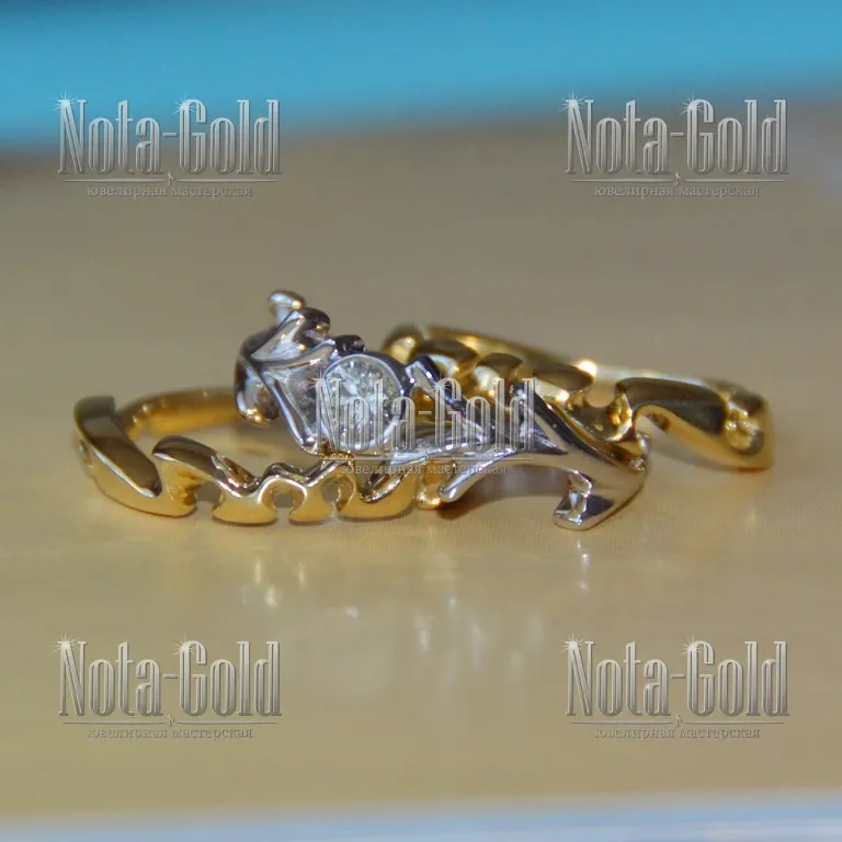 Ювелирная мастерская Nota-Gold изготовила кольцо-трансформер.