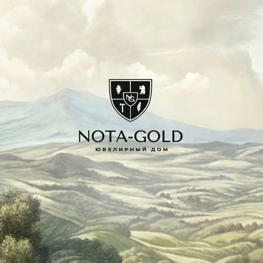 Подвеска знак зодиака Рыбы из двух видов золота с бриллиантами