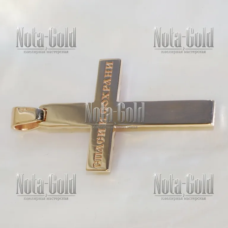 Ювелирная мастерская Nota-Gold изготовила золотой крест.
