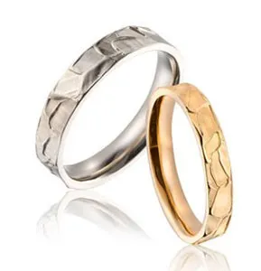 Необычные фактурные обручальные кольца на заказ (Вес пары: 8 гр.)