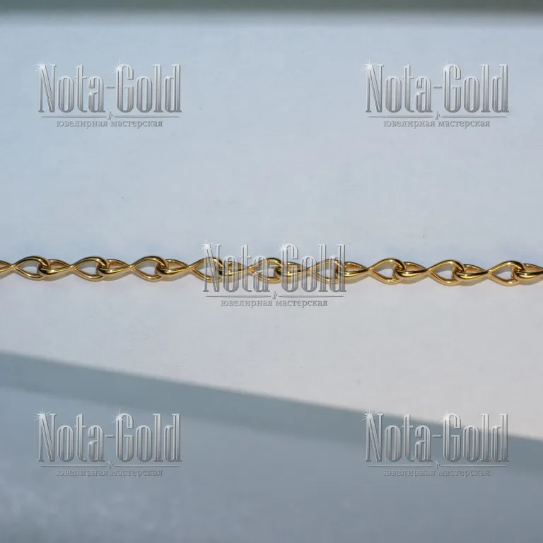 Ювелирная мастерская Nota-Gold изготовила на заказ золотую цепь с эксклюзивным плетением Бесконечность.