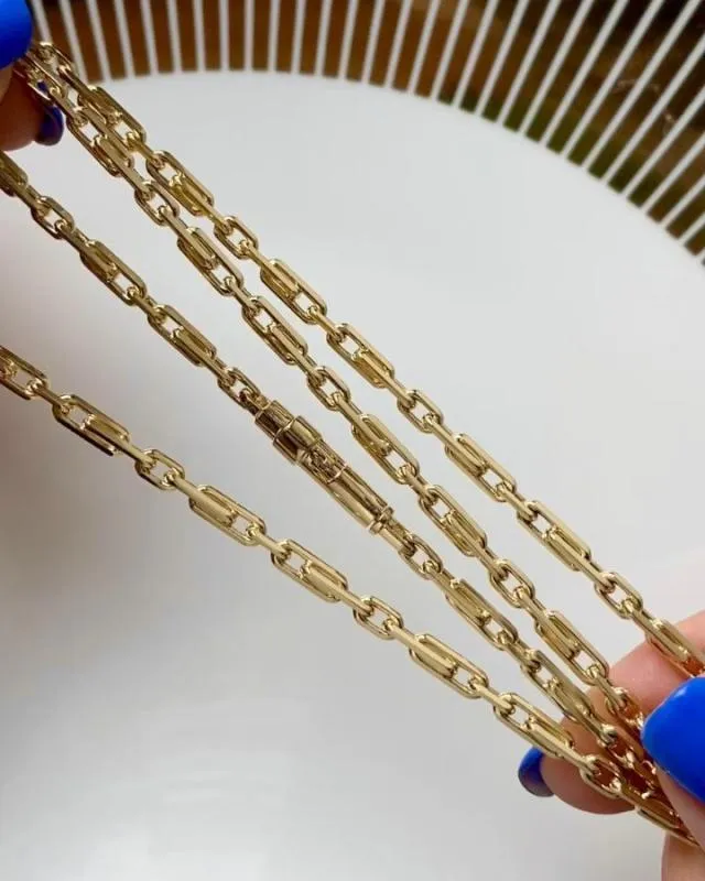 Цепочка из желтого золота плетения Якорь 2+1