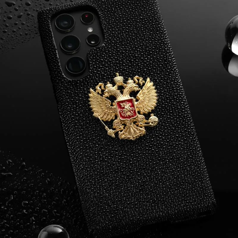 Чехол для телефона с золотым двуглавым орлом
