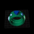 3D модель кольца с камнями Клиента