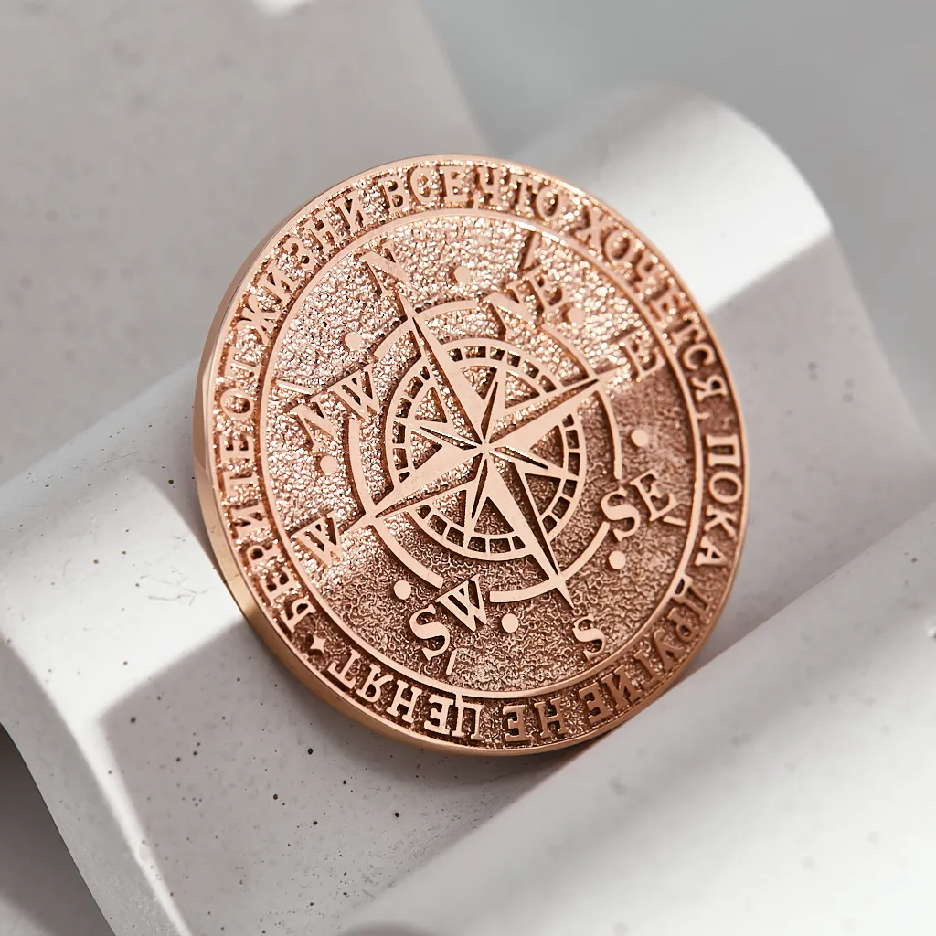 Подарочные юбилейные памятные медали из золота по индивидуальным заказам