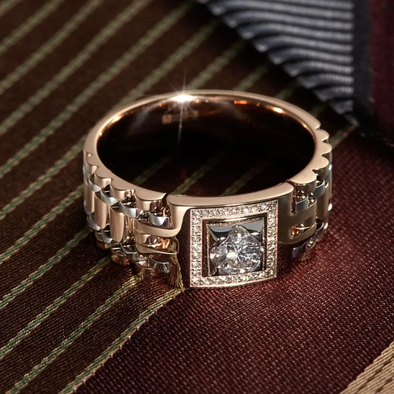 Мужское кольцо с бриллиантами