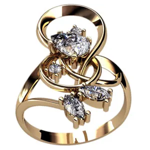 Кольцо на заказ (Вес: 3,00 гр.)