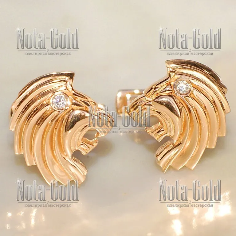 Ювелирная мастерская Nota-Gold изготовила эксклюзивные золотые запонки.