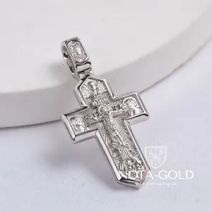 Крестик для мальчика на крещение из серебра (Вес: 4 гр.)