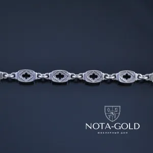 Серебряная цепочка эксклюзивное плетение Иань (Вес 23,5 гр.)