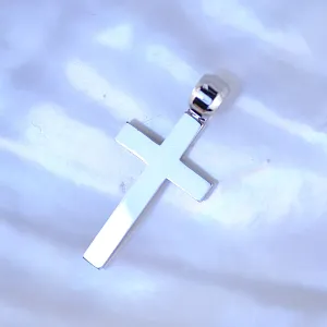 Именной крест из серебра с гравировкой 