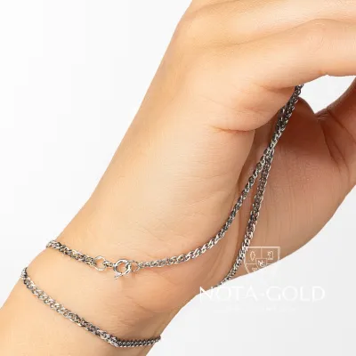 Цепочка из серебра 925 пробы плетение Нонна станочное длиной 50 см (Вес: 3,642 гр.)