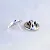 Серебряный значок с логотипом компании
