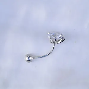 Пирсинг из серебра с фианитами (Вес 2 г.)