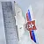 Золотые нагрудные значки с российским флагом и логотипом (Вес 17 гр.)