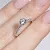 Женское кольцо из белого золота с бриллиантом 0,7ct и бриллиантовой дорожкой (Вес 1,7 гр.)