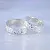 Необычные обручальные кольца фактура мятая фольга на заказ (Вес пары: 17 гр.)
